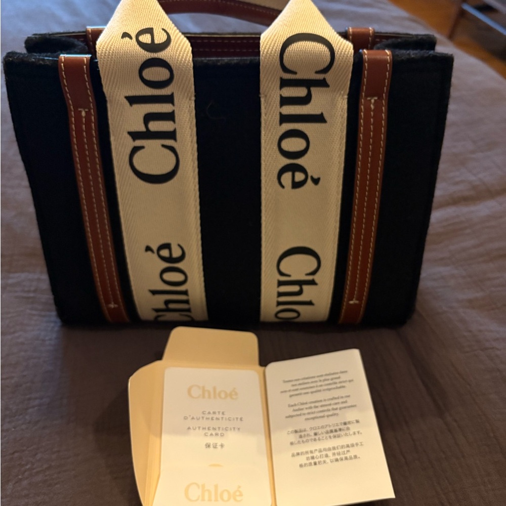 Authentic Chloe small woody bag